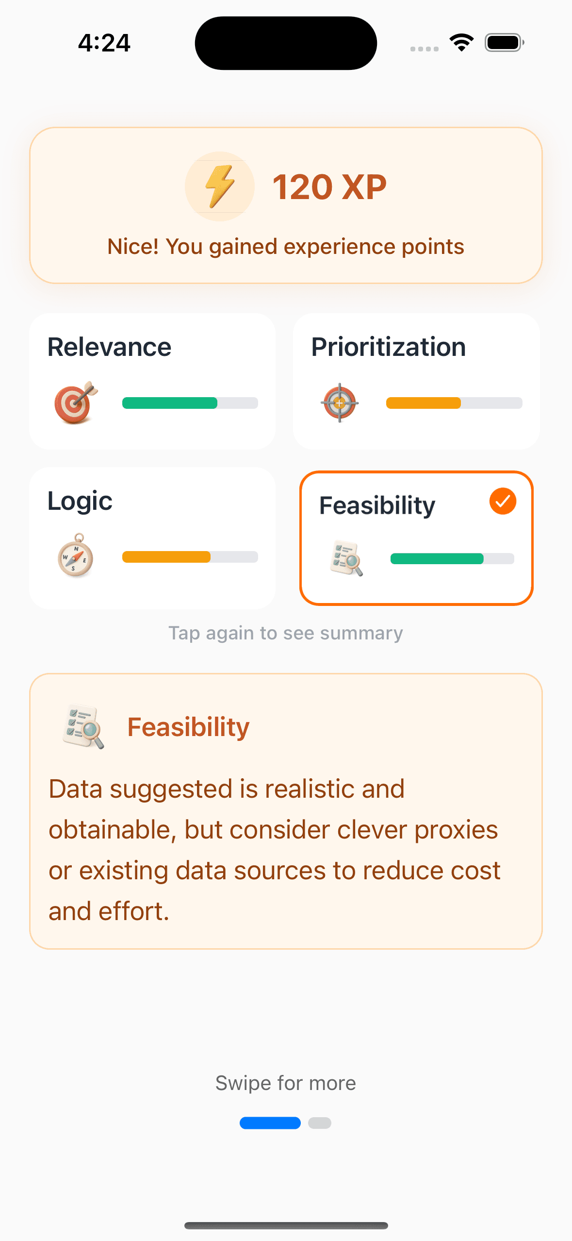 AI feedback interface 3