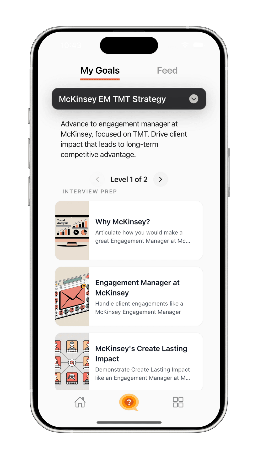 Learning track interface 1